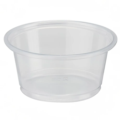 PLASTIC SOUFFLE CUPS (2 OZ), 2500 CT( HOT SAUCE CUPS )