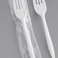 FORK MEDIUM WHITE INDIVIDUALLY WRAPPED