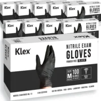 Black Nitrile Exam Gloves Large Box - 10 CT