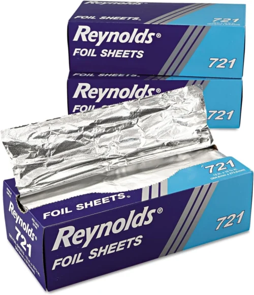 12x10 Interfolded Aluminum Foil Sheets Box - 12 CT
