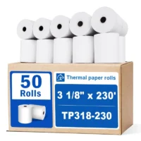 3 1/8 Thermal Paper 50 Rolls